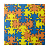 Humanoïde slangen tegeltje (Voorkant)