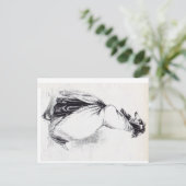 humanoïde vrouw briefkaart (Staand voorkant)