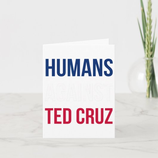 Humans against Ted Cruz - Texas Flag Kaart (Voorkant)