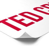 Humans against Ted Cruz - Texas Flag Poster (Hoek)