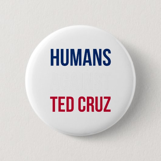 Humans against Ted Cruz - Texas Flag Ronde Button 5,7 Cm (Voorkant)