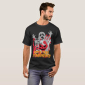 “Humans Are Scariest Halloween T-Shirt – Blood, Sk (Voorkant volledig)