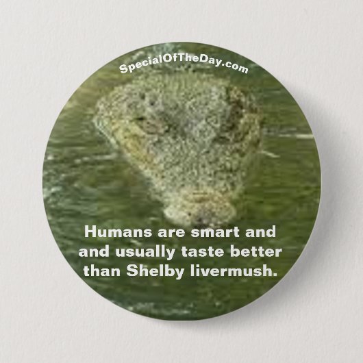 Humans Fun Gator Button (Voorkant)