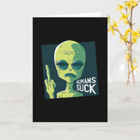 Humans Suck Kaart (Gele Bloem)