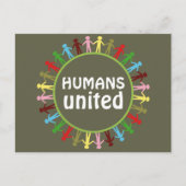HUMANS UNITED Peace Briefkaart (Voorkant)