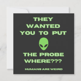 Humans Weird Alien Probe Green Jumper Pullover