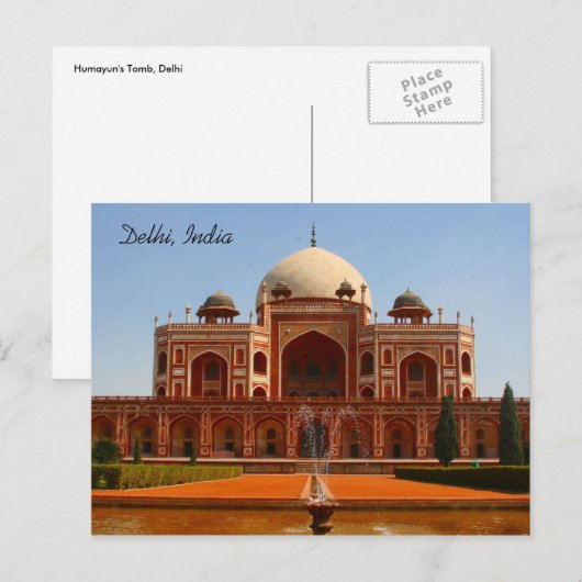 humayun briefkaart (Voorkant / Achterkant)