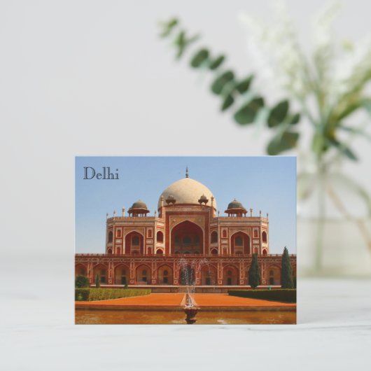 humayun delhi briefkaart (Staand voorkant)