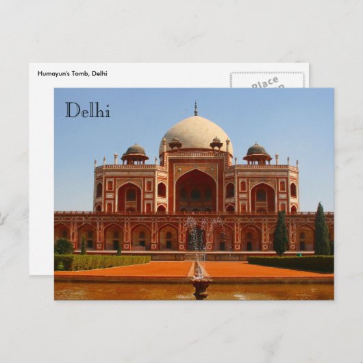 humayun delhi briefkaart (Voorkant / Achterkant)