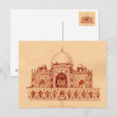Humayun's tomb briefkaart (Voorkant / Achterkant)