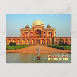 Humayun's Tomb en Garden, Delhi, India Briefkaart