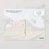 Humayun's tomb in Delhi, India Briefkaart (Achterkant)