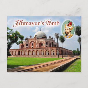 Humayun's tomb in Delhi, India Briefkaart