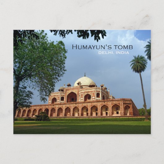 Humayun's tomb in Delhi, India Briefkaart (Voorkant)