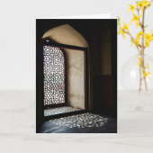 Humayun's Tomb in New Delhi Kaart (Gele Bloem)