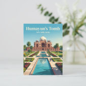 Humayun's tombe India Briefkaart (Staand voorkant)