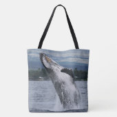 Humback Whale Baching Tote Bag (Achterkant)