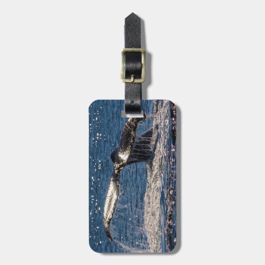 Humback Whale Bagagelabel - Staarvlokken (Voorkant verticaal)