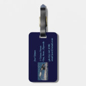 Humback Whale Bagagelabel - Staarvlokken (Achterkant verticaal)