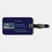 Humback Whale Bagagelabel - Staarvlokken (Achterkant horizontaal)