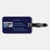 Humback Whale Bagagelabel - Staarvlokken (Achterkant horizontaal)