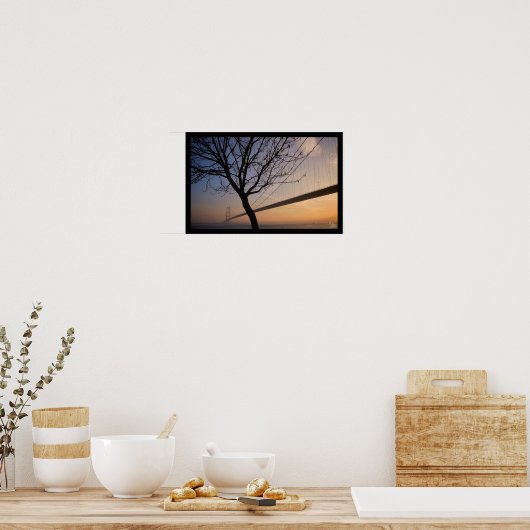 Humber Bridge #4 [Afdrukken] Poster (Keuken)