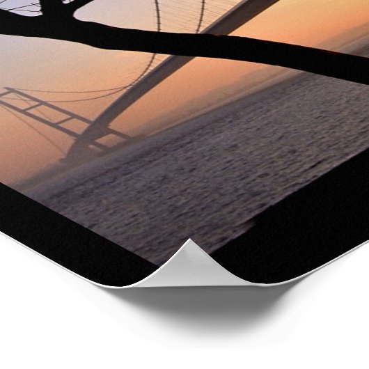 Humber Bridge #4 [Afdrukken] verticaal Poster (Hoek)