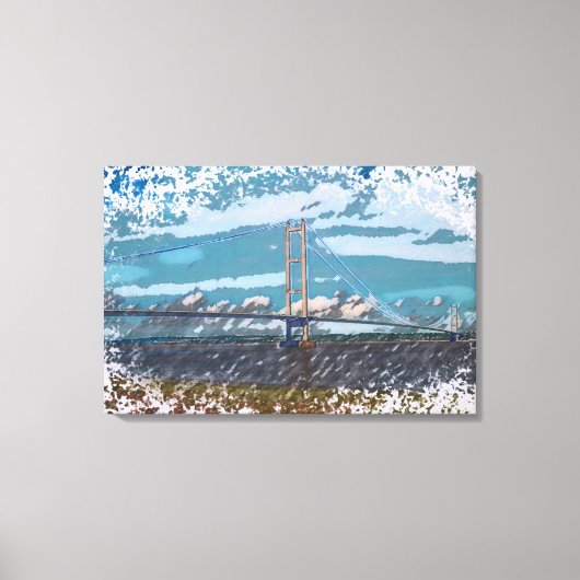 Humber Bridge Canvas Afdruk (Voorkant)