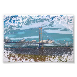 Humber Bridge Foto Afdruk