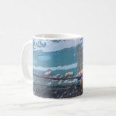 Humber Bridge Impressionistisch Landschap Koffiemok (Voorkant links)