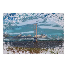 Humber Bridge Impressionistisch Landschap