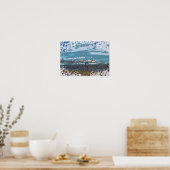Humber Bridge Impressionistisch Landschap Poster (Keuken)