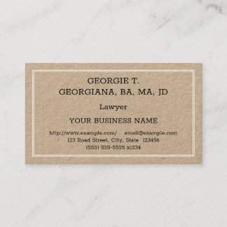 Humble, Basic Attorney Visitekaartje