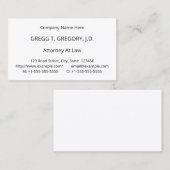 Humble, Basic, Professional Visitekaartje (Voorkant / Achterkant)