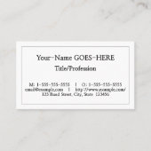 Humble, Basic Visitekaartje (Voorkant)