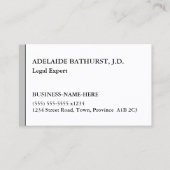 Humble, basis- en minimalistisch Visitekaartje (Voorkant)