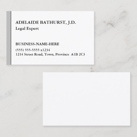 Humble, basis- en minimalistisch Visitekaartje (Voorkant / Achterkant)