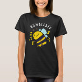 Humble bee Funny Bumblebee Pun Dark BG T-shirt (Voorkant)