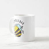 Humble Bee Funny Bumblebee Pun Koffiemok (Voorkant links)