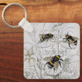 Humble Bees en Wildflowers Sleutelhanger (Voorkant)