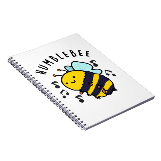 Humble Bij Grappige Hommel Pun Notitieboek (Rechterzijde)