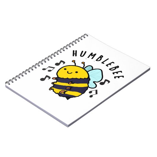 Humble Bij Grappige Hommel Pun Notitieboek (Linkerzijde)