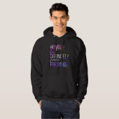 Humble But Definitely Some Pressure  Men Women App Hoodie (Voorkant volledig)