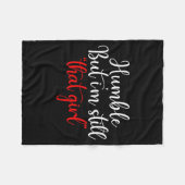 Humble But I'm Still That Girl Funny Saying Fleece Deken (Voorkant (Horizontaal))