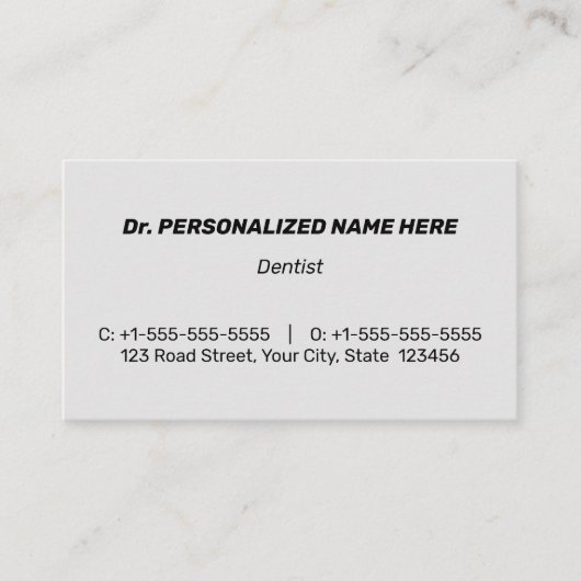 Humble, Conservative & Corporate Visitekaartje (Voorkant)