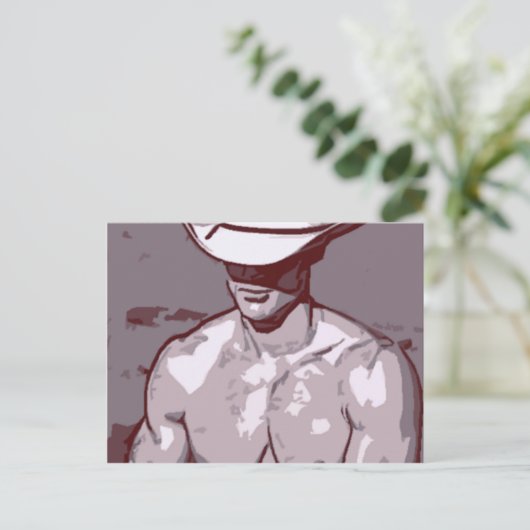 Humble Cowboy Briefkaart (Staand voorkant)