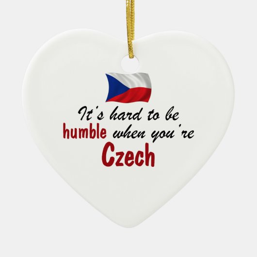 Humble Czech Keramisch Ornament (Voorkant)