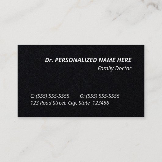 Humble, Health Care Professional Visitekaartje (Voorkant)