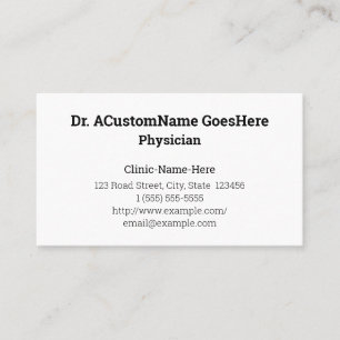 Humble Health Care Specialist Visitekaartje