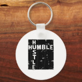Humble Hustle Insrational Motivational Entrepreneu Sleutelhanger (Voorkant)